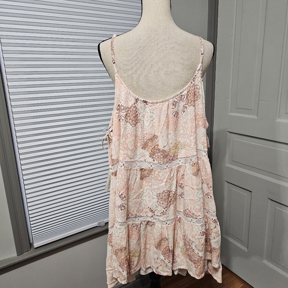 Wallflower Dusty Pink Bohemian Tiered Dress - Picture 6 of 6